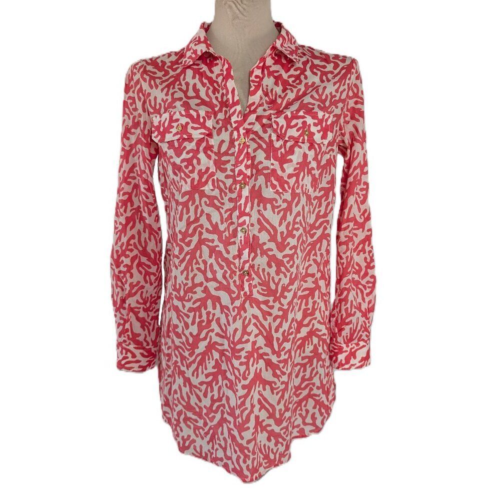 Lilly Pulitzer Sanibel Coral Print Tunic